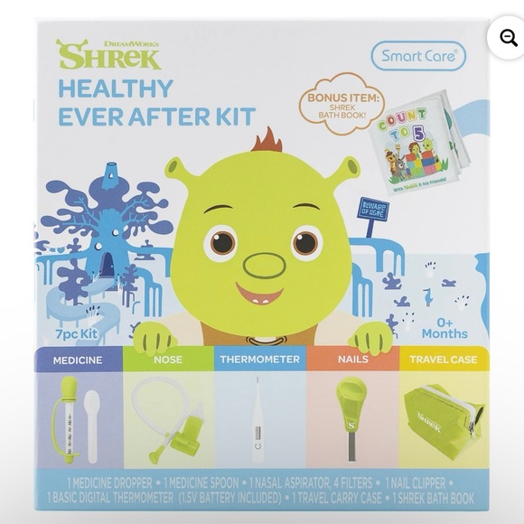 Smart Care Shrek Healthy Ever after Baby Healthcare Kit, 7pcKit for 0+ Months - Picture 1 of 9
